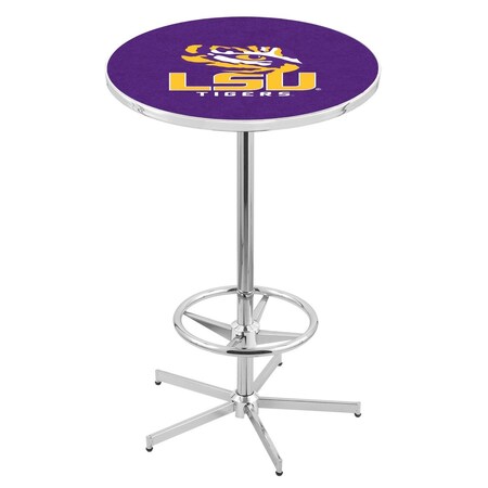 Holland Bar Stool Co 42" Chrome Louisiana State Pub Table L216C4228LaStUn